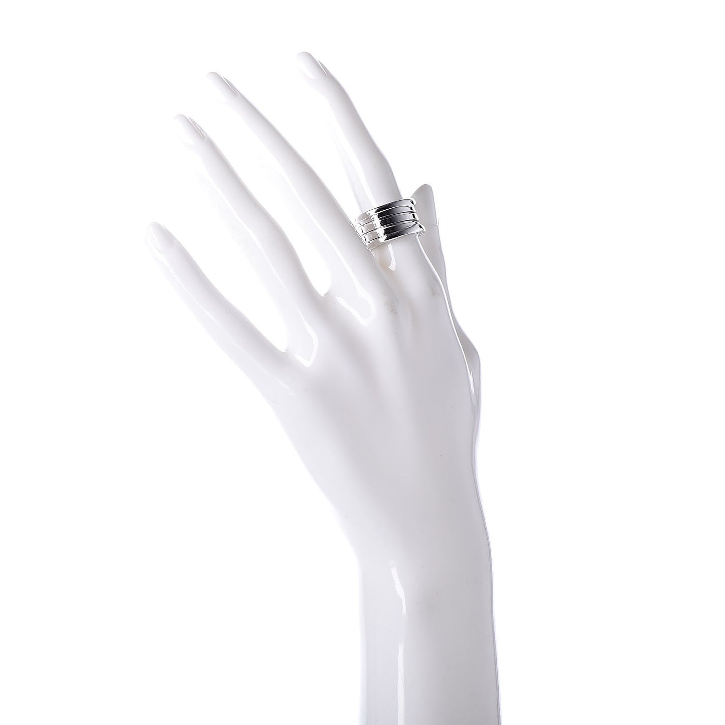 18K White Gold B.Zero1 4 Band Ring 50 5.25