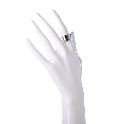 Bulgari 18K White Gold B.Zero1 4 Band Ring 50 5.25 2 of 5