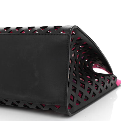 Chanel Lambskin Sea Through Tote Black Multicolor 12 of 12