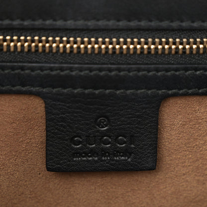 Gucci GG Supreme Monogram Calfskin Medium Padlock Shoulder Bag Beige Black Cuir 6 of 12