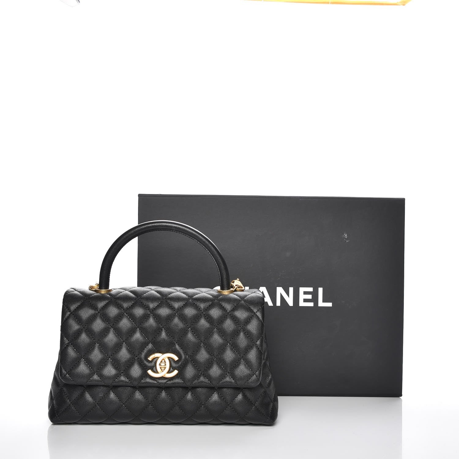 Chanel Caviar Quilted Small Coco Handle Flap Black 9 of 9
