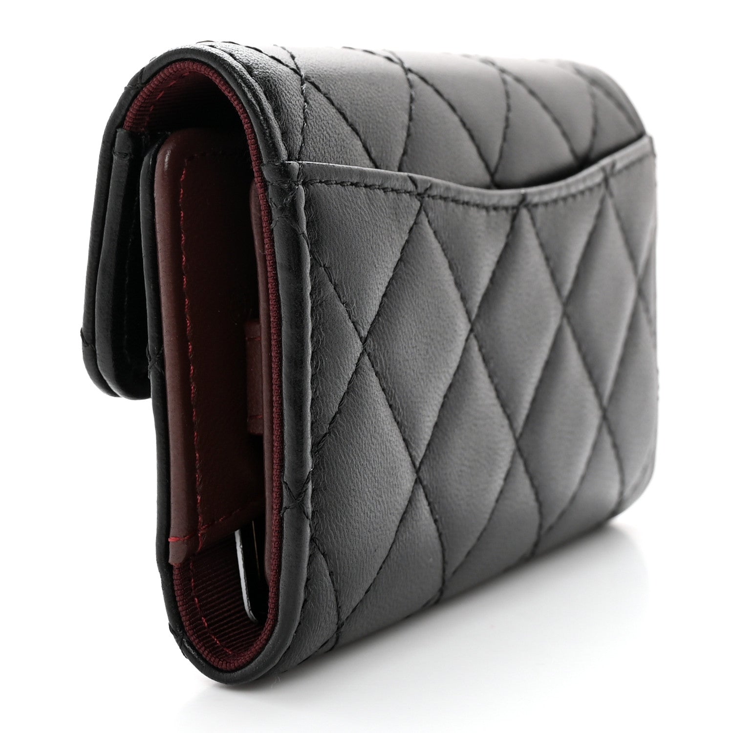 Chanel Lambskin Quilted 4 Key Holder Black 3 of 11