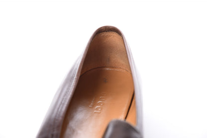 Gucci Calfskin Womens Jordaan Loafers 40.5 Fondente Brown 12 of 20