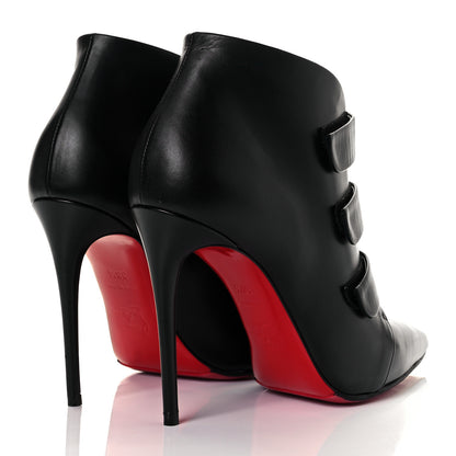 Christian Louboutin Calfskin Triniboot 100 Booties 36.5 Black 10 of 33