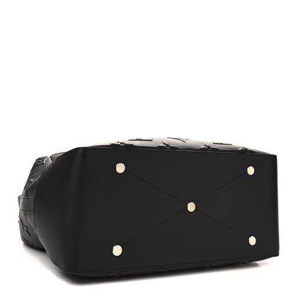 Louis Vuitton Monogram Seal Steamer Tote Black 4 of 9