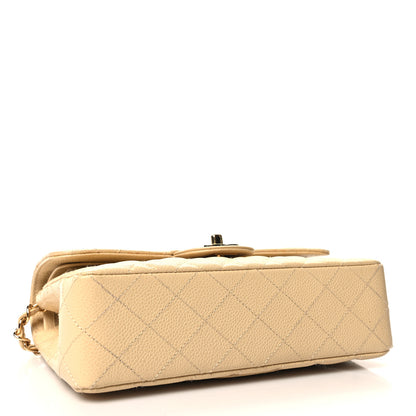 Chanel Caviar Quilted Small Double Flap Beige 4 of 12