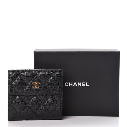 Chanel Caviar Quilted Compact French Flap Wallet Black 13 of 13