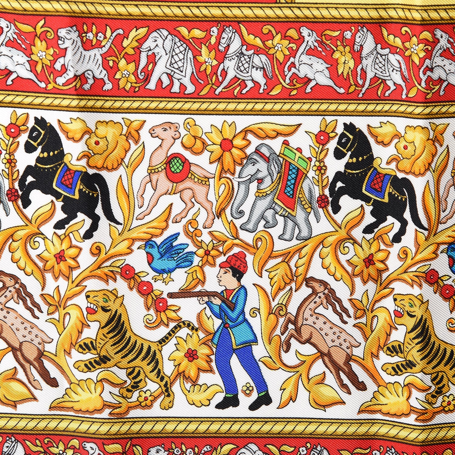 Hermes Silk Chasse En Inde Scarf 90 4 of 6