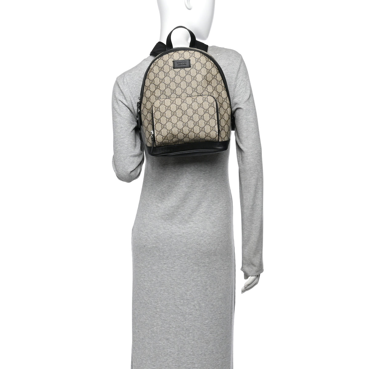 Gucci GG Supreme Monogram Small Eden Day Backpack Black 2 of 14