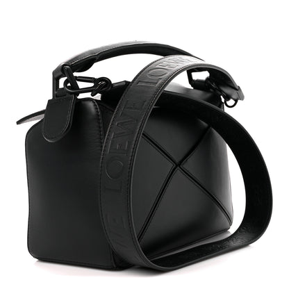 Loewe Satin Calfskin Small Puzzle Bag Black 3 of 11