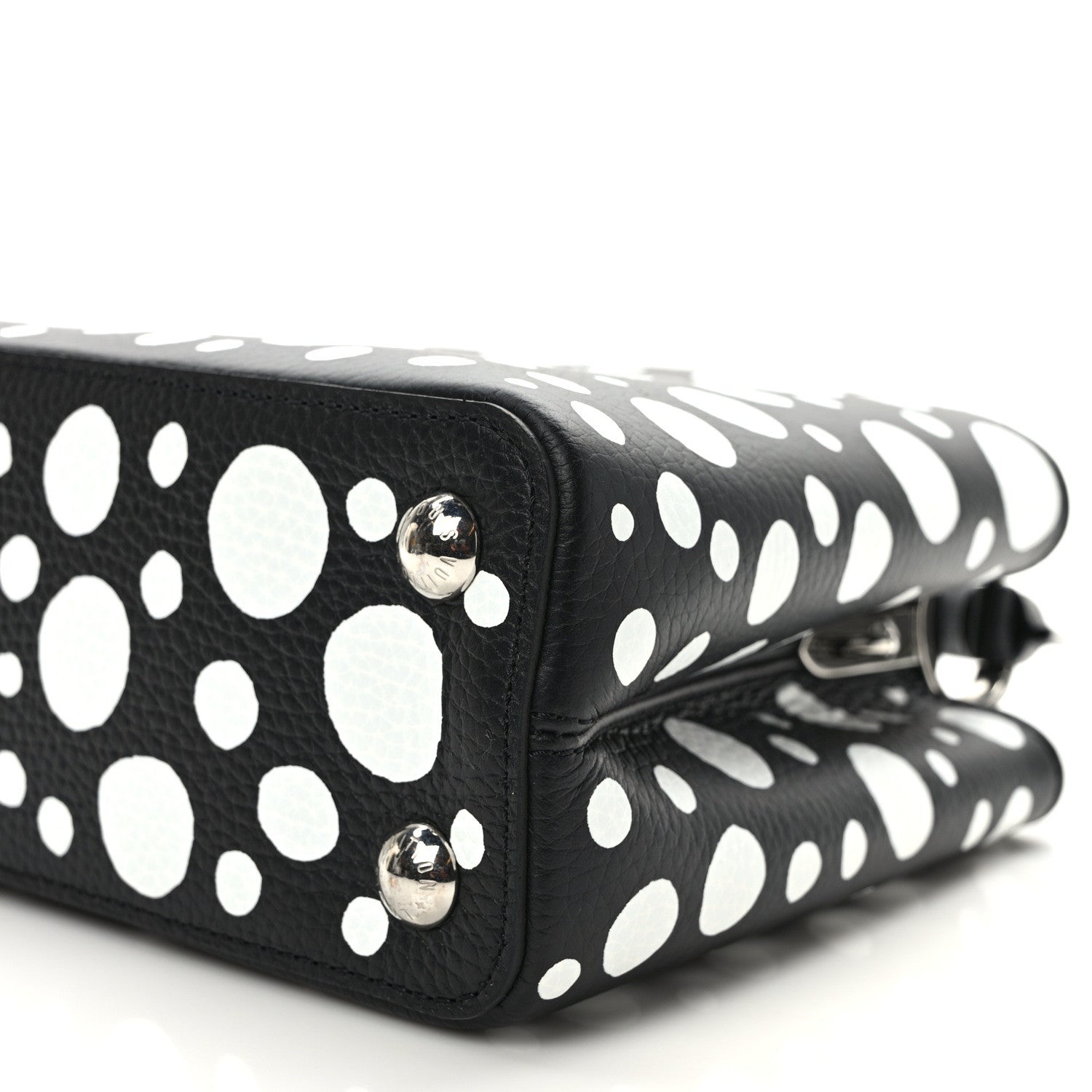 Louis Vuitton LOUIS VUITTON LV X YK Taurillon Capucines BB Black White 8 of 8