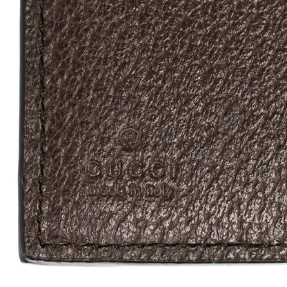 Gucci GG Supreme Monogram Web Ophidia French Flap Wallet Beige New Acero 6 of 9