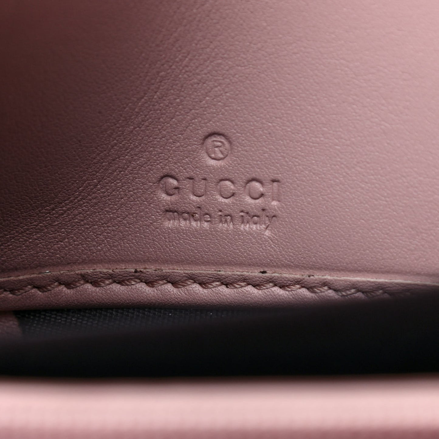Calfskin Matelasse GucciGhost GG Marmont Zip Around Wallet Perfect Pink Rosa Ivory
