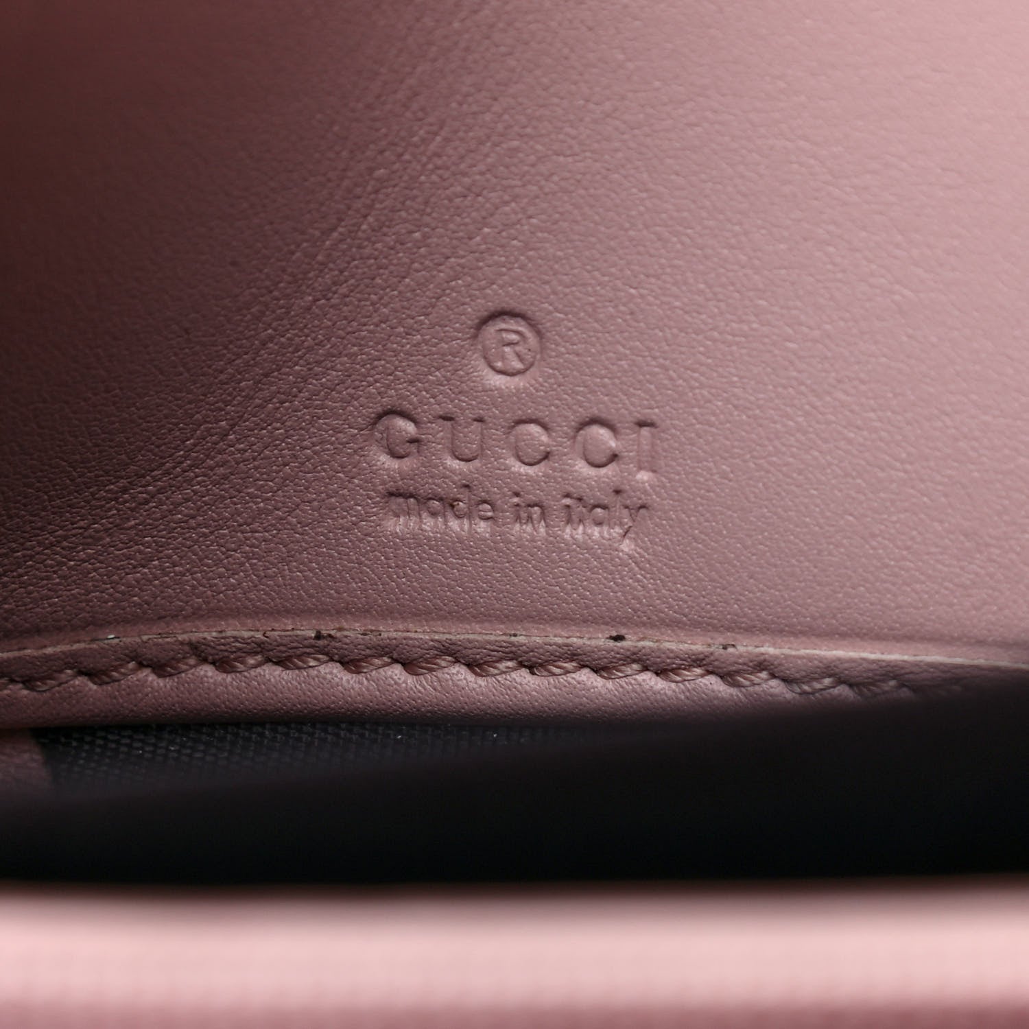 Gucci Calfskin Matelasse GucciGhost GG Marmont Zip Around Wallet Perfect Pink Rosa Ivory 7 of 8
