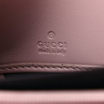 Gucci Calfskin Matelasse GucciGhost GG Marmont Zip Around Wallet Perfect Pink Rosa Ivory 7 of 8