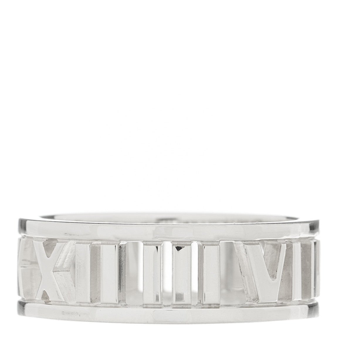 Sterling Silver Wide Atlas Open Ring 55 7.25