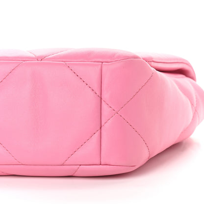 Chanel Lambskin Quilted Medium Chanel 19 Flap Pink 17 of 19