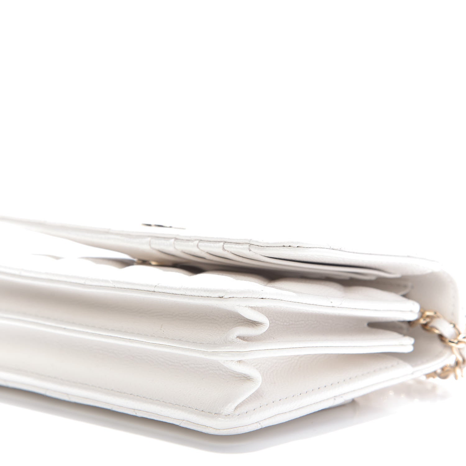 Chanel Caviar Quilted Mini Wallet On Chain WOC White 7 of 12