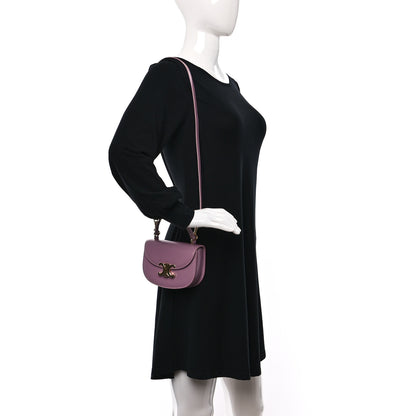Celine Shiny Calfskin Triomphe Mini Besace Clea Petal 2 of 9