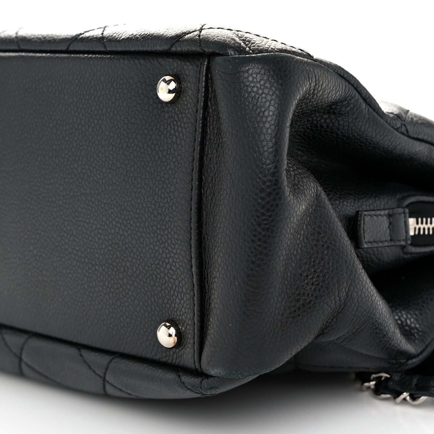 Chanel Caviar Quilted CC Timeless Soft Tote Black 11 of 11