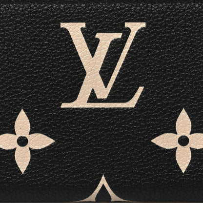 Louis Vuitton Empreinte Monogram Giant Clemence Wallet Black Beige 8 of 8