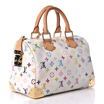 Louis Vuitton Monogram Multicolor Speedy 30 White 4 of 25
