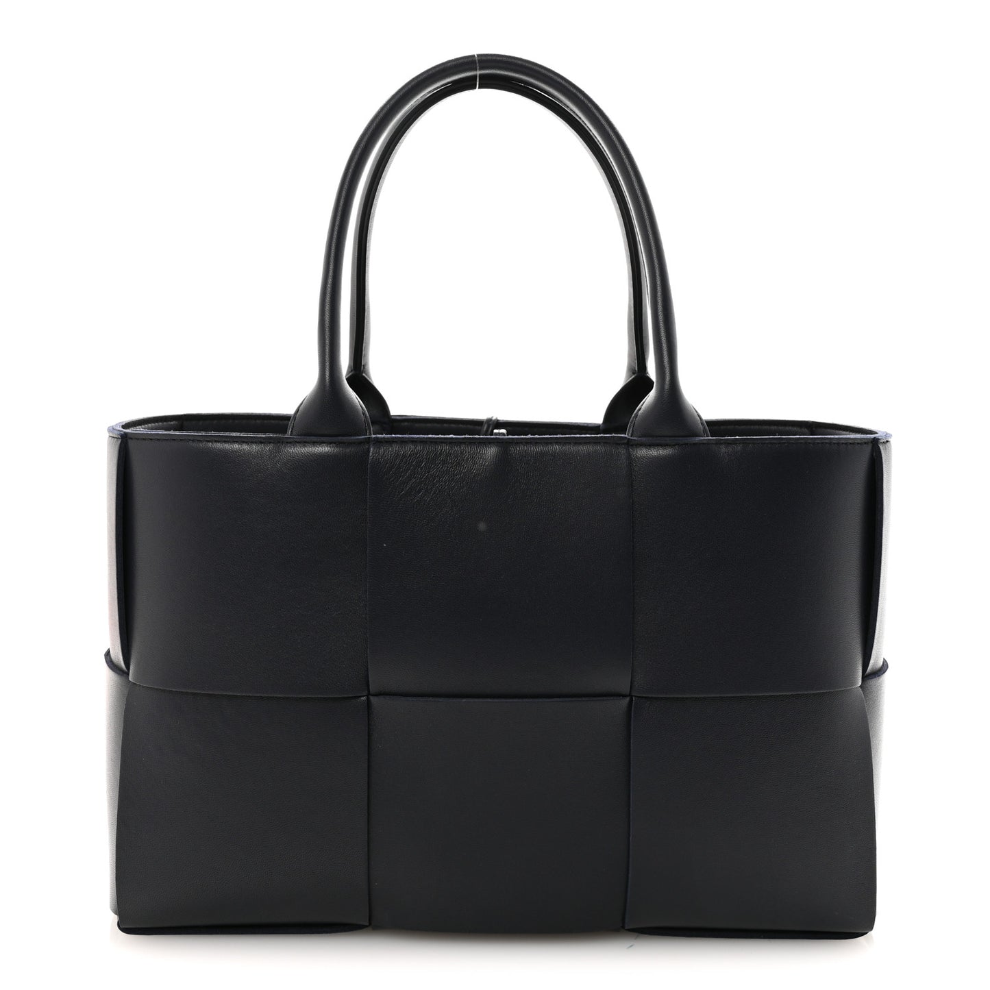 Nappa Maxi Intrecciato Small Arco Tote Navy