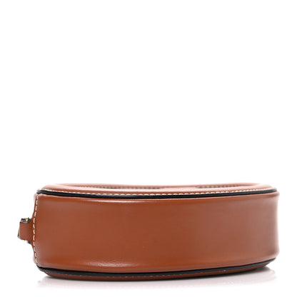 Celine Smooth Calfskin Cuir Small Triomphe Oval Crossbody Purse Tan 4 of 11