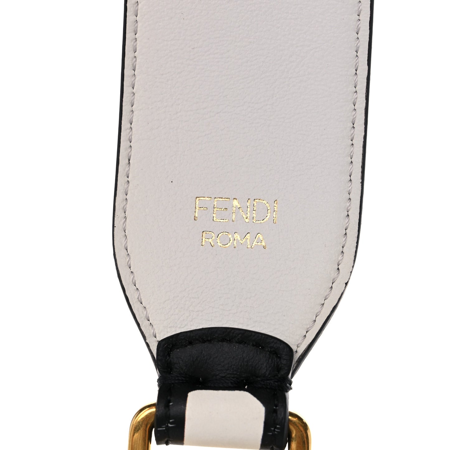 X JOSHUA VIDES Vitello Grace Logo Regular Strap You Optical White Black