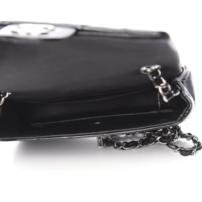 Chanel Patent Calfskin Quilted Mini Rectangular Flap Black 5 of 10