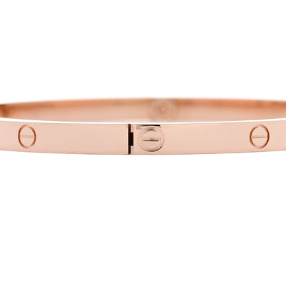Cartier 18K Pink Gold Small LOVE Bracelet 17 4 of 8