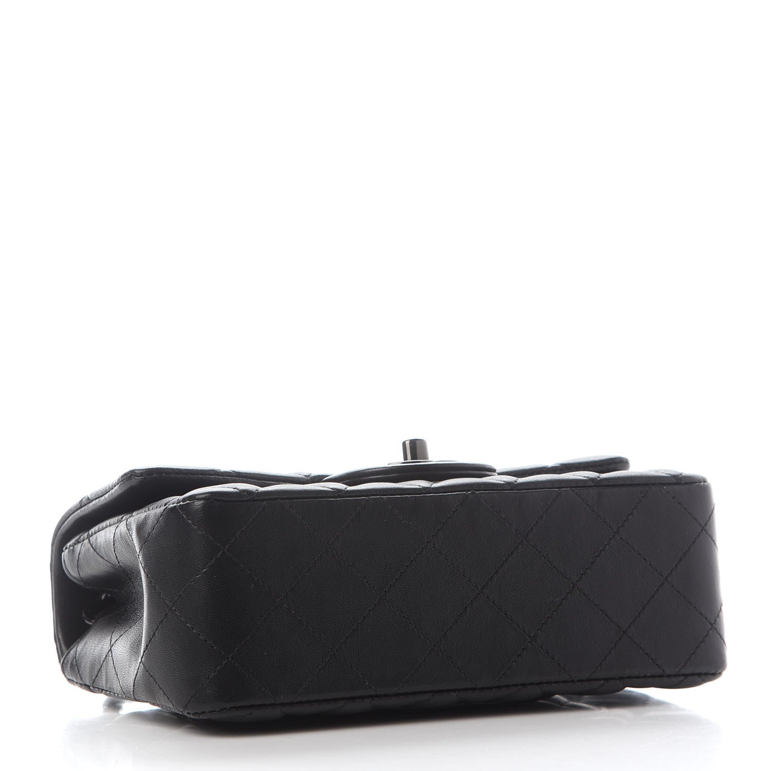 Chanel Lambskin Quilted Mini Rectangular Flap So Black 3 of 8
