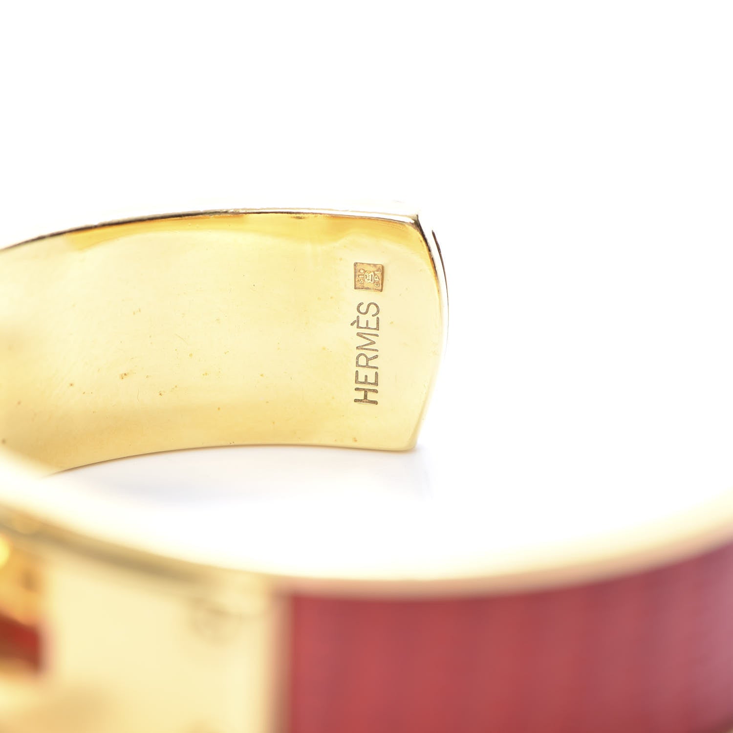 Hermes Lizard Kelly Cuff Rouge 4 of 5