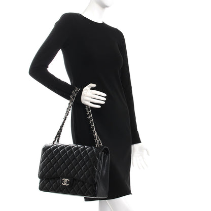 Chanel Caviar Quilted Maxi Double Flap Black 3 of 9