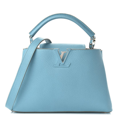 Louis Vuitton Taurillon Capucines BB Light Blue 1 of 9