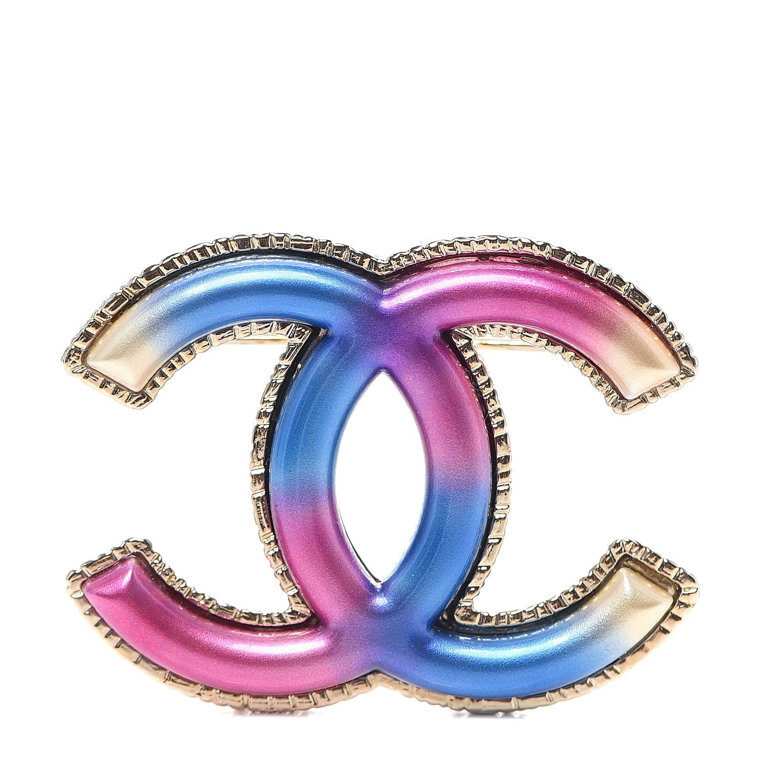 Chanel Metal CC Brooch Multicolor 1 of 3
