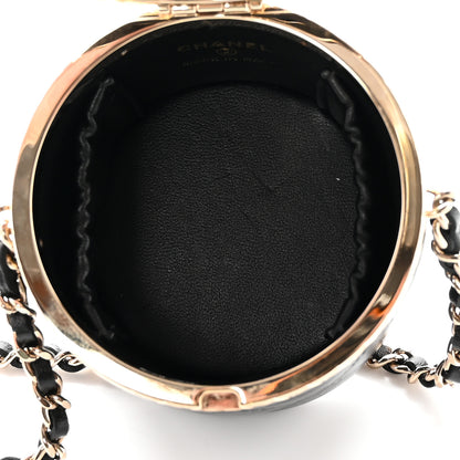 Chanel Metal Lambskin Quilted Small Vanity With Chain Black 5 of 11
