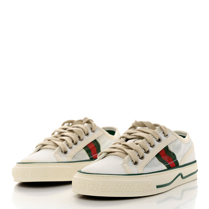 Gucci Mesh Web Womens 1977 Tennis Sneakers 35 Great White Mystic White 3 of 8