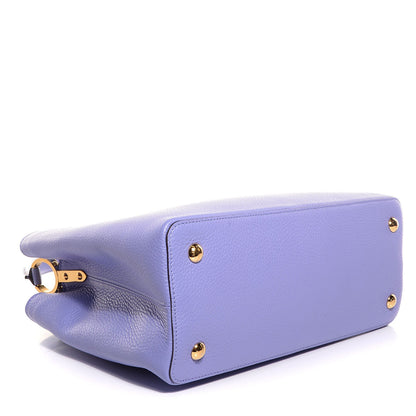 Louis Vuitton Taurillon Capucines MM Lilac 4 of 8