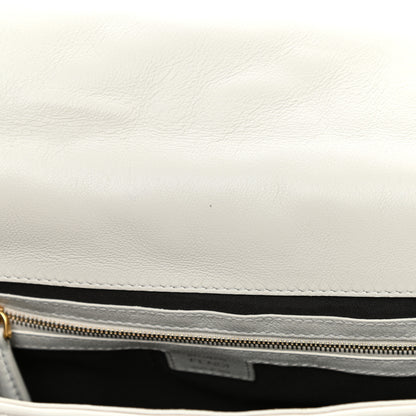 Fendi Nappa FF 1974 Embossed Baguette White 11 of 18