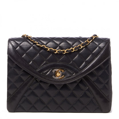 Chanel Lambskin Quilted Medium Single Flap Black 1 of 9