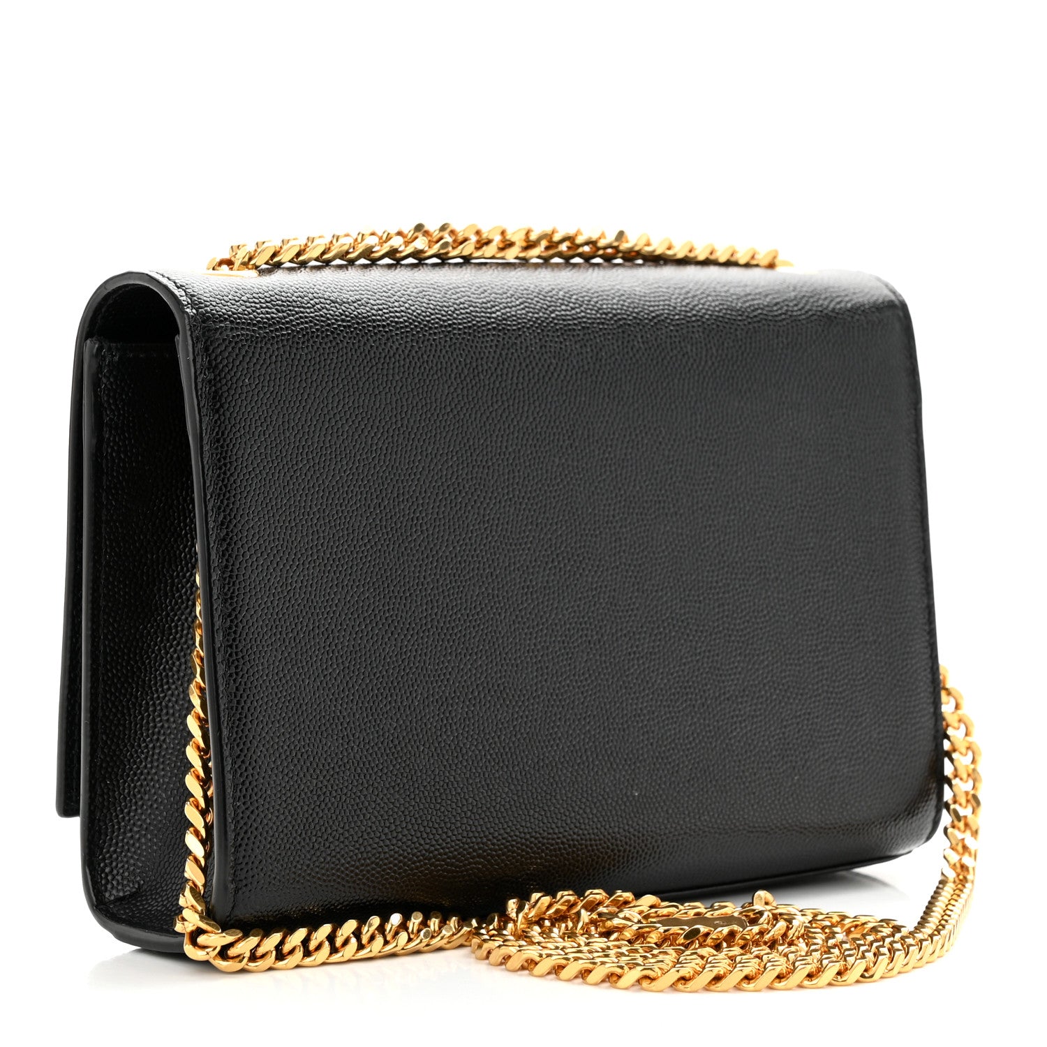 Saint Laurent Grain De Poudre Small Monogram Kate Satchel Black 3 of 10