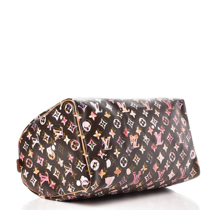 Louis Vuitton Watercolor Aquarelle Speedy 35 Brown 4 of 9