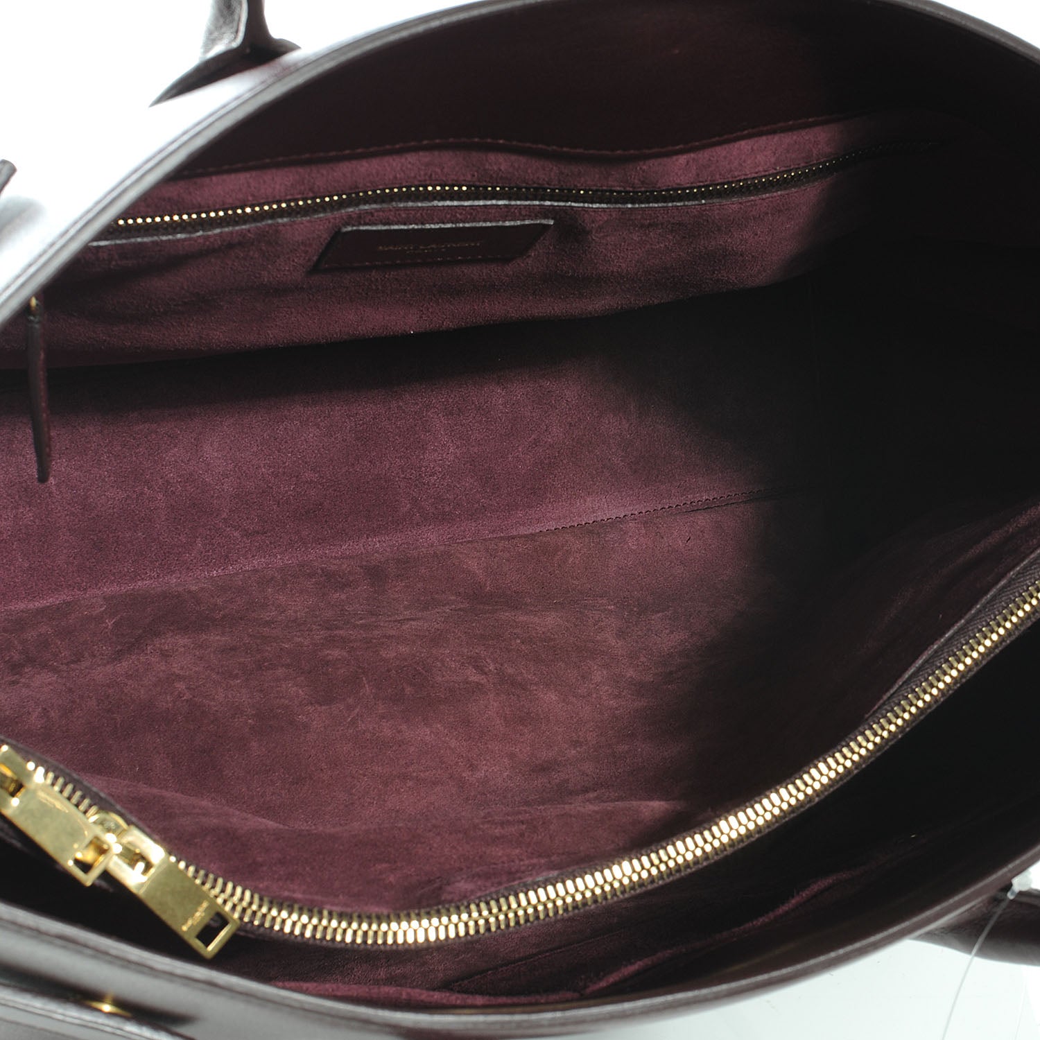 Saint Laurent Leather Large Sac de Jour Carryall Amarena 5 of 7