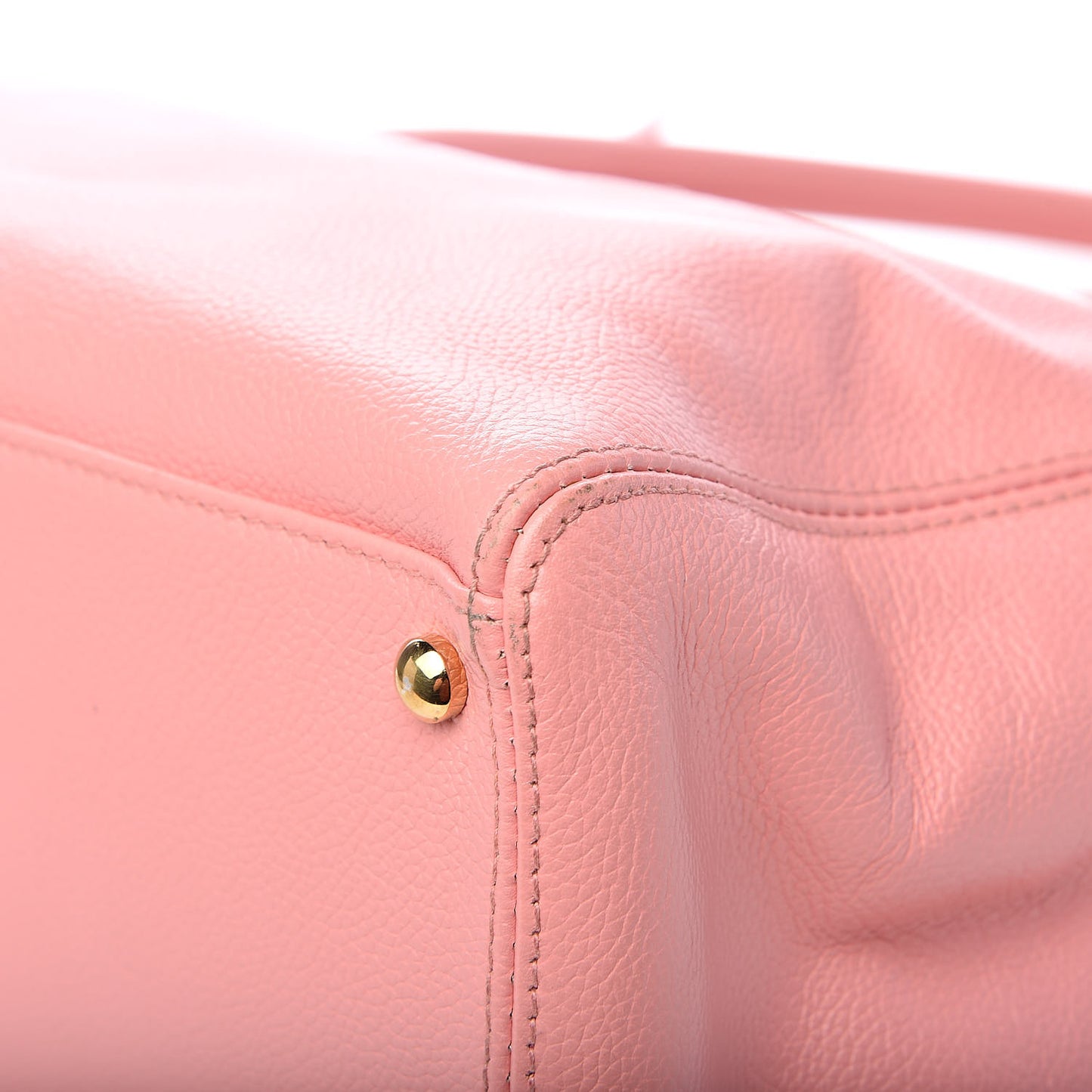 Calfskin Cerf Shopper Tote Pink