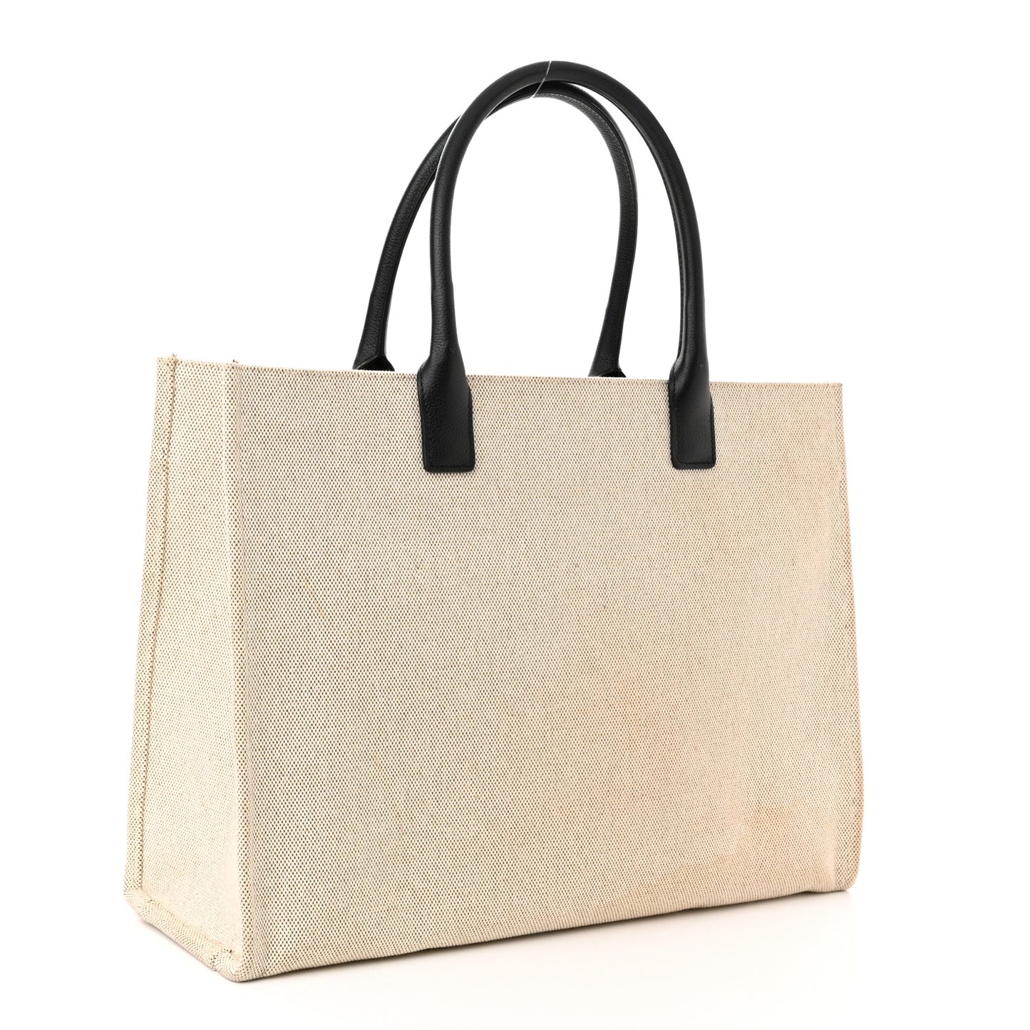 Canvas Calfskin La Medusa Tote Bag Beige