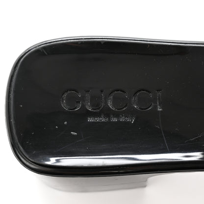 Gucci Rubber Gucci Logo Womens Platform 20/60mm Slide Sandals Black 7 of 15