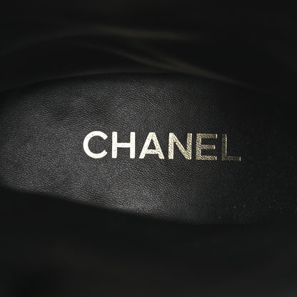 Chanel Calfskin CC High Boots 39.5 Black 9 of 13