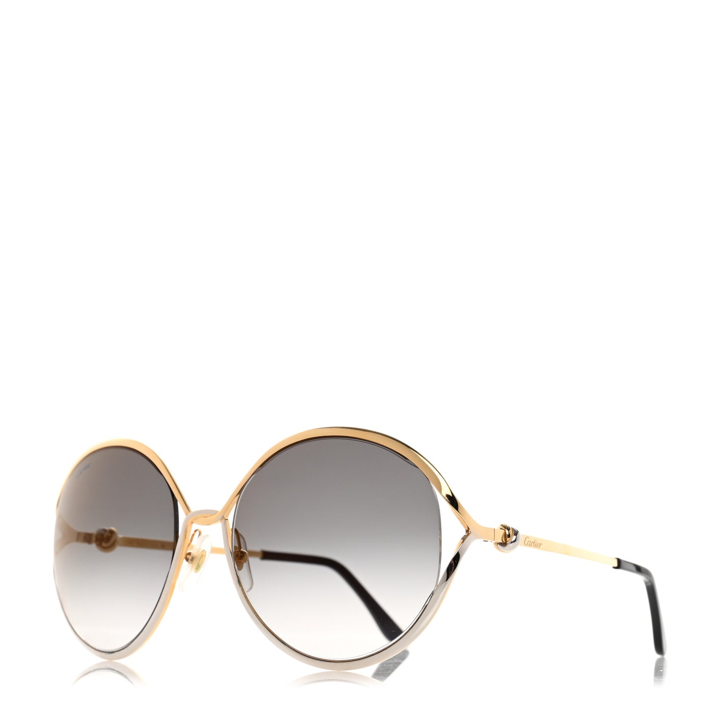 Metal Round Sunglasses CT0226S Gold Silver