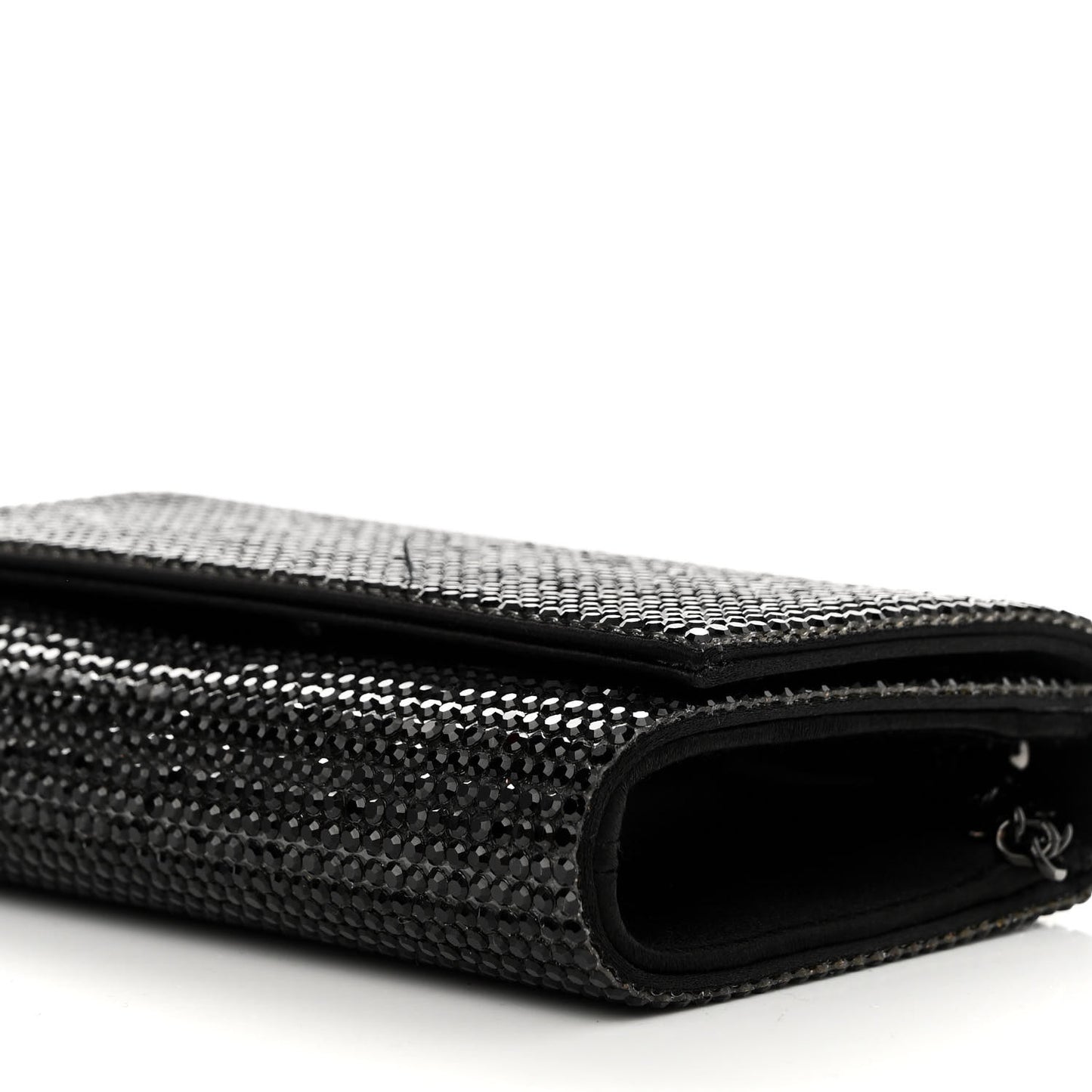 Swarovski Crystal Fizzy Clutch Black